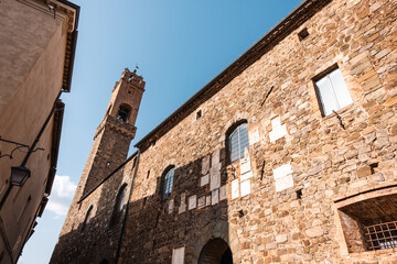 Beautiful view of Siena in Tuscany. Siena Palio day.