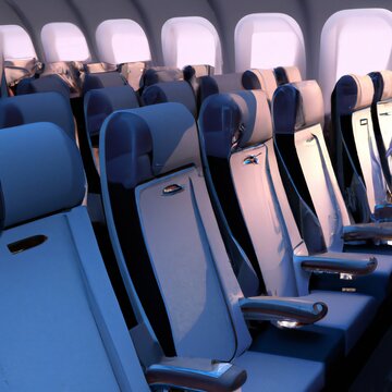 Modern Airplane Interior