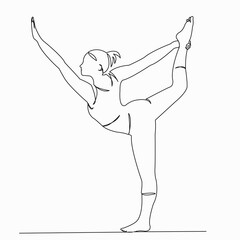 yoga pose of dancing Shiva