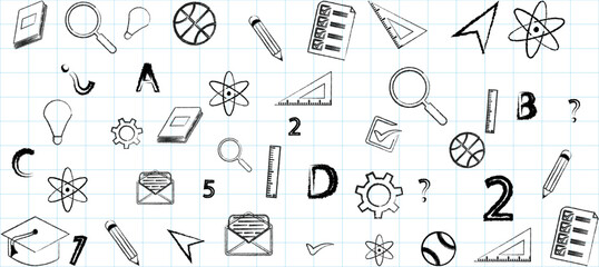 Back to school flat illustration
