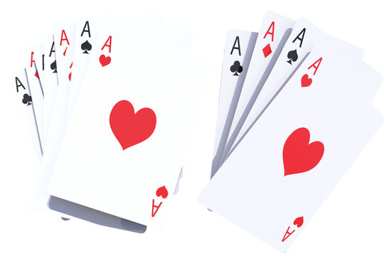 Casino Poker Playing Cards PNG Isolated 3D Render Illustration