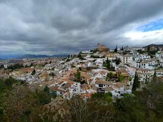 view of the Albaicín in granada