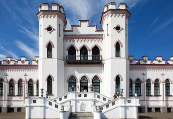 North-east facade of the Puslovsky Palace (Kossovo Castle). Kossovo. Ivatsevichi district. Brest...