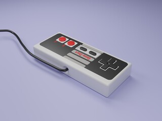 3d Retro Abstract Game Controllers