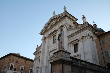 Fototapeta na wymiar Cathedral of Urbino, Italy