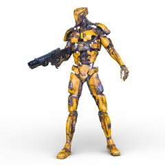 Fototapeta premium 戦闘ロボット