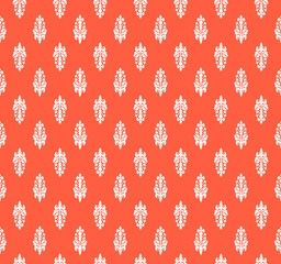 Seamless damask pattern. Textile fabric print. 