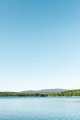 landscape with lake and sky