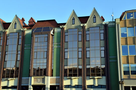 Moderne bunte Fassaden in Danzig