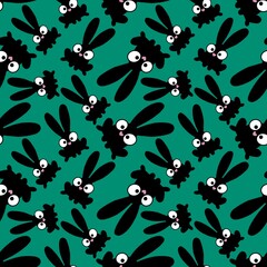 Easter cartoon rabbit seamless pattern for fabrics and textiles and packaging and wrapping paper and 2023 new year