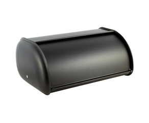 empty black bread box isolated on white background