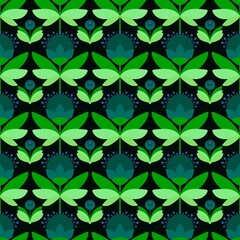 Simple spring floral seamless flower pattern for wrapping and clothes print and kids accessories and study notebooks