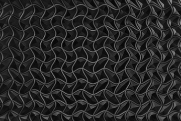 Black color pattern texture background, ornament wallpaper