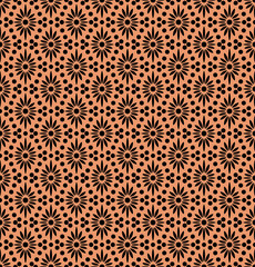 Seamless flowers pattern, small floral print.