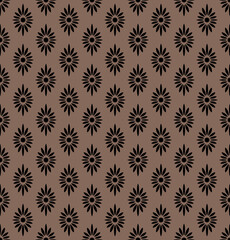 Seamless flowers pattern, small floral print.
