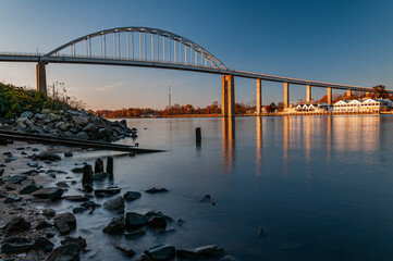 Autumn Sunset at the Chesapeake City Bridge, Maryland, USA, Chesapeake City, Maryland