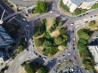 Foto auf Acrylglas Gorgeous Aerial View of Hemel Hempstead England UK Town of England © Altaf Shah