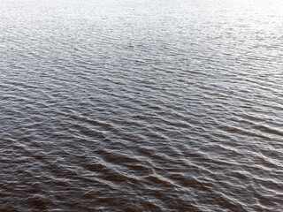 Ocean during a raging storm in cloudy weather