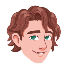 Isolated avatar of a sexy man Vector
