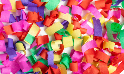 Colored Paper Confetti, Colorful Decoration