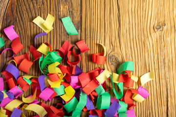 Colored Paper Confetti, Colorful Decoration