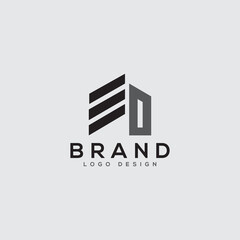 concept Creative Initials Letters E +D Want corporate