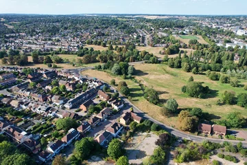Foto auf Leinwand Gorgeous Aerial View of Hemel Hempstead England UK Town of England © Altaf Shah