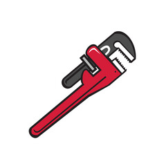 Pipe Wrench Retro