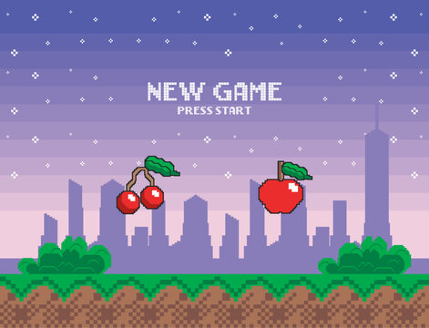 new game video pixel art