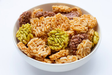 Thai sweet crispy rice cakes