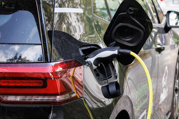 Charging plug of an electric car