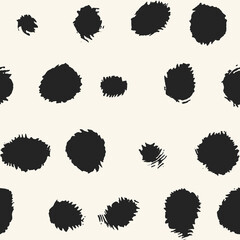 Smudged Ink Textured Dots Pattern
