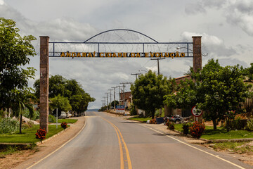 access road to the city of Andarai, State of Bahia, Brazil