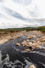natural landscape in the city of Andarai, State of Bahia, Brazil