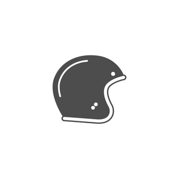Motorcycle helmet icon design illustration