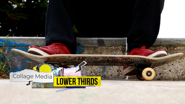 Gritty Collage Media Lower Thirds