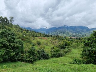 Fototapeta na wymiar Amazing landscapes of Jardin Colombia Views of Colombia 