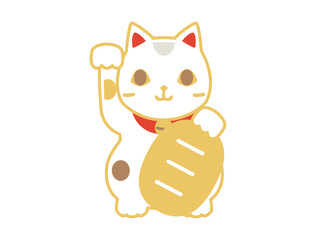 招き猫のイラスト