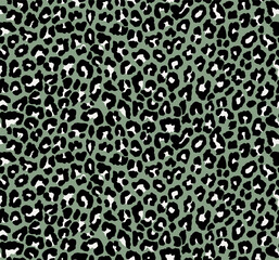 Seamless leopard pattern, animal print.