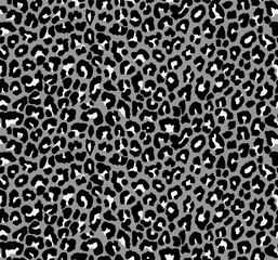Seamless leopard pattern, animal print.