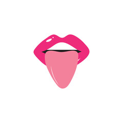 Tongue icon free vector