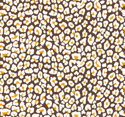 Seamless leopard pattern, animal print.