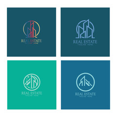 Real Estate Business Logo vector illustration design