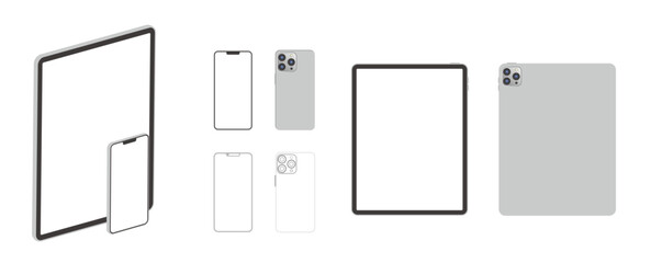 スマホとipadのイラスト