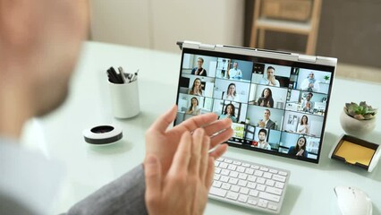 Virtual Video Conference Meeting Chat