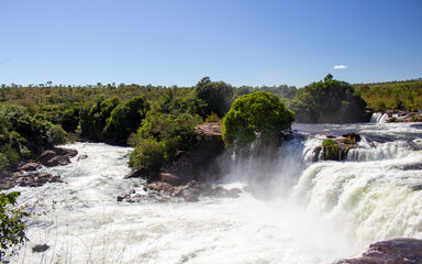 Obraz premium waterfall on the river