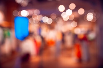 Abstract background with blurred lights, bokeh effect