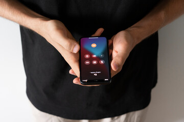 ex girlfiend calling on the smartphone, depression, bad relationships