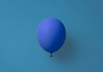 simple single color balloon isolated on pastel background