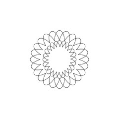 Vector line flowers square for footage background wallpaper and seamless artwork illustration texture of art graphic design isolated flat trendy design for fabric cotton beautiful pattern colorful